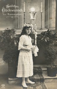 Carte de première communion (photo n/b) - German Photographer