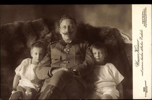 Kaiser Wilhelm II, deux fils aînés, Liersch 3686 - German Photographer