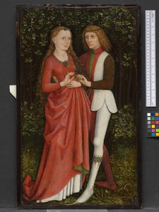 Un couple de mariés, vers 1470