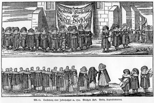 Procession de mariage juif vers 1700