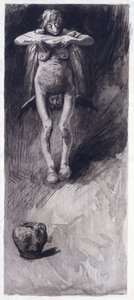 Une sorcière représentant la nuit