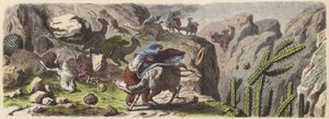 Une caravane de lamas transportant du minerai prise dans une tempête dans les Andes