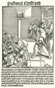Une page du pamphlet anti-papiste de Luther, Passional Christi und Antichristi