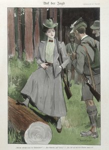 Une femme à la chasse au tir - doc allemand - German School