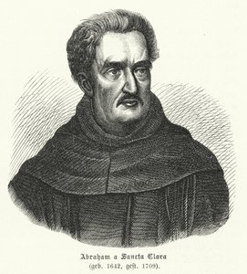 Abraham a Sancta Clara, prédicateur allemand (gravure) - German School
