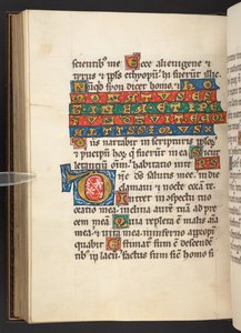 Initiale et texte (vélin)