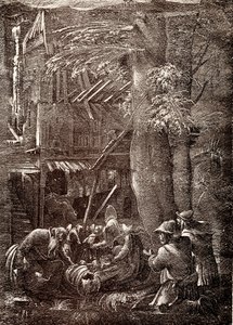 Adoration des bergers - German School