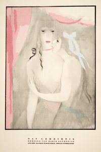 Publicité pour la Galerie Flechtheim, tirée de Styl, pub. 1922 (impression sur pochoir) - German School
