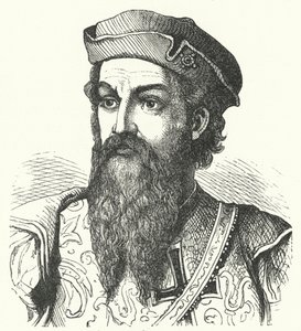 Afonso de Albuquerque, Duc de Goa, général portugais et vice-roi des Indes portugaises (gravure) - German School
