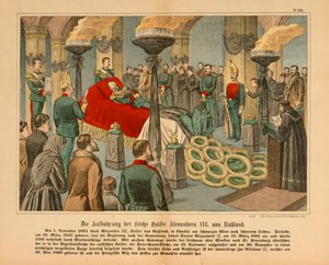 Alexandre III de Russie en état le 1er novembre 1894