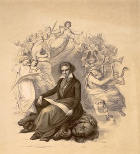 Portrait allégorique de Ludwig van Beethoven (1770-1827)