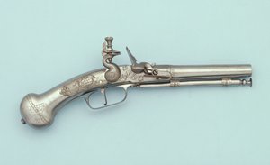 Pistolet à silex tout en acier, Jan Cloeter à Grevenbroich, vers 1660 - German School