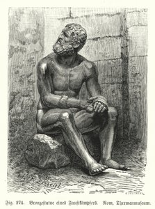 Statue en bronze grecque ou romaine antique d