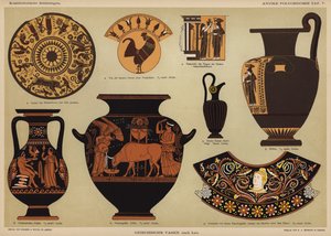 Vases polychromes grecs anciens - German School