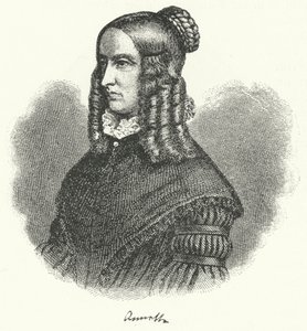 Annette von Droste-Hulshoff, écrivaine et compositrice allemande (gravure) - German School