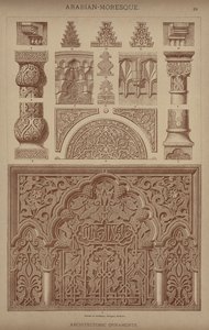 Arabesque-mauresque, ornements architectoniques - German School