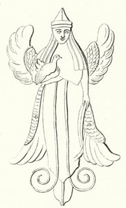 Astarté, déesse vénérée par les anciens Phéniciens (gravure) - German School