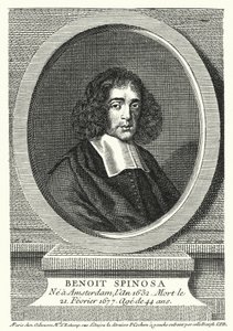 Baruch Spinoza, philosophe néerlandais (gravure)