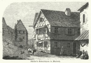 Lieu de naissance du poète et dramaturge allemand Friedrich Schiller, Marbach am Neckar