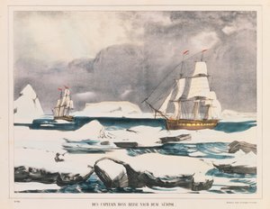 Expédition du capitaine Ross en Antarctique, publiée par J. Scholz, Mayence, entre 1839-42 - German School