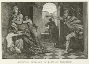 Brunhilda surprise à Paris par Chilpéric