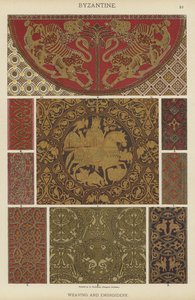 Byzantin, tissage et broderie