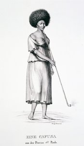 Femme cafusa de la région de São Paulo, de l