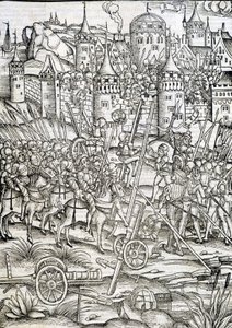 Siège du fort de Caseau - Gravure, Allemagne