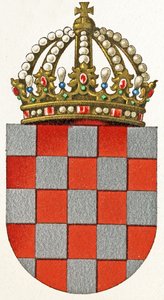 Armoiries de Croatie, vers 1898 - German School