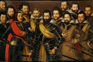 Le colonel Lorenz von Ramee et ses officiers, Guerre de Trente Ans ...