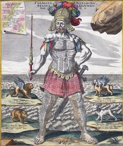 Colossal roi à cheval sur son empire, vers 1750