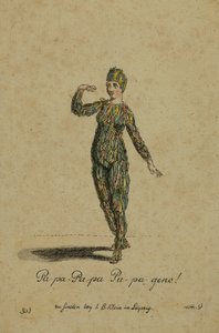 Costume pour le rôle de Papageno dans l
