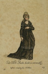 Costume pour le rôle de la Reine de la Nuit dans l