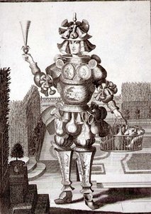 Costume pour un marchand de verrerie et de vaisselle, pub. par Gerard Valck, c.1690