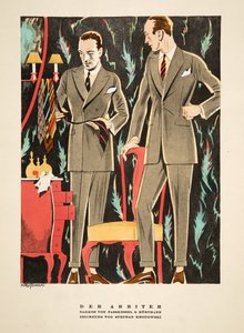 Der Arbiter, tenues par Fasskessel & Muntmann, de Styl, pub.1922 (pochoir)