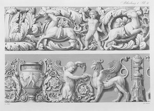 Dessins pour frises classiques, du Livre de Dessins de Précision, 1856 - German School