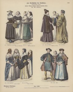 Costumes néerlandais, bohèmes, espagnols, anglais, français et polonais - German School