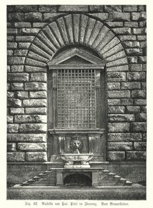 Exemple de rustication, par Filippo Brunelleschi, Palazzo Pitti, Florence, Italie - German School