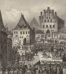 Exécution des chefs rebelles protestants tchèques à Prague