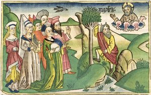 Exode 15:1-19 Le Chant de Moïse, de la Bible de Nuremberg (Biblia Sacra Germanaica)