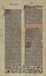 Fac-similé de la Bible latine à 42 lignes de Johannes Gutenberg de 1455 - German School