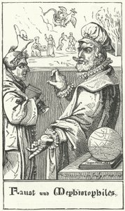 Faust et Méphistophélès - German School