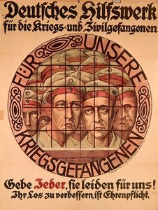 Affiche de la Première Guerre mondiale exhortant les Allemands à donner de l