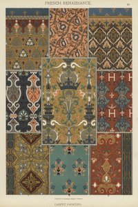 Renaissance française, Peinture de tapis