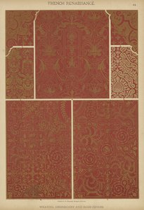 Renaissance française, tissage, broderie et couvertures de livres - German School
