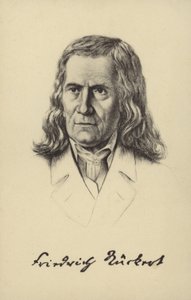 Friedrich Rueckert (1788-1866), poète, traducteur et professeur de langues orientales allemand (litho)