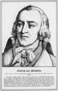 Friedrich von Matthisson (gravure) - German School