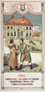 Friedrich von Schiller (1759-1805) rend visite au directeur du Théâtre Royal à Berlin en mai 1804, 1906 - German School