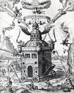 Frontispice de Collegium Fama Fraternitatis par Theophilus Schweighardt, 1618