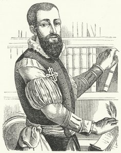 Garcilaso de la Vega, poète et soldat espagnol (gravure)